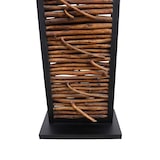 thumbnail of SalesFever Stehleuchte 163 cm | Schirm Stoff | Gestell Heveaholz & Treibholz & Metall | B 35 x T 20 x H 163 cm | schwarz – natur