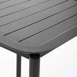 thumbnail of Table de terrasse carrée (70 x 70cm) et 4 chaises noir