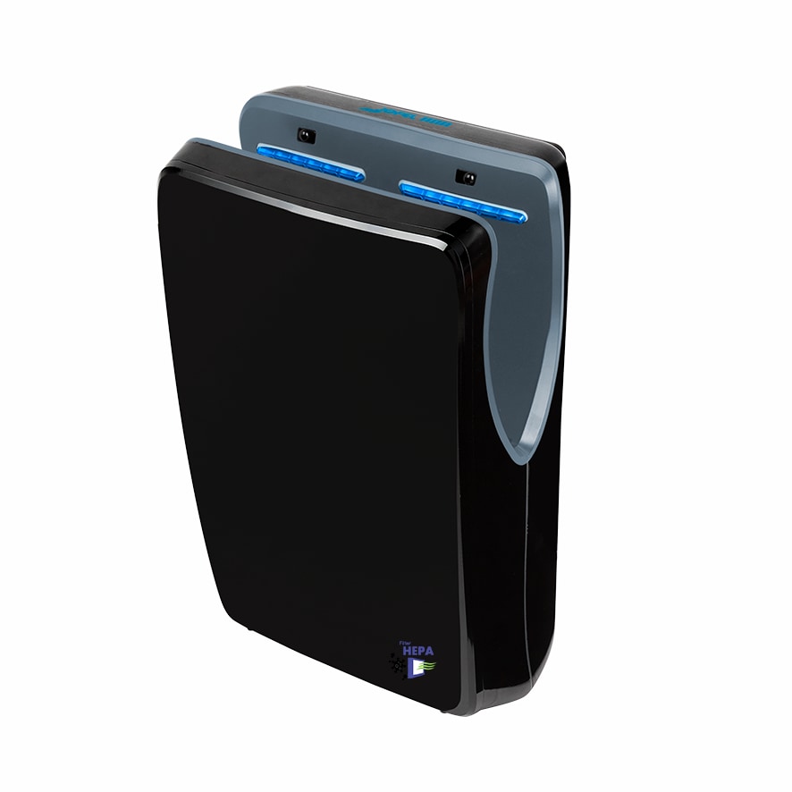 Jofel - Secamanos Óptico de Alto Rendimiento (540 Km/h) 1500W, Rápido, Depósito Recogeaguas, Jet Smart Carcasa ABS Antibacteriana, AA24650, Negro