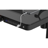 thumbnail of Elektrisch verstelbaar bureau / thuiswerkplek - 120x60 cm - Whitewash eiken - Zwart