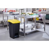 thumbnail of METRO Professional Mülleimer, 60 L, mit fußpedal, gelb/schwarz