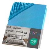 thumbnail of Spannbettlaken DreamScience Mikrofaser - Weich & Anschmiegsam, Rundumgummizug, Bügelfrei 140x200 - 160x200 cm türkis