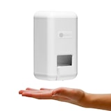 thumbnail of Dispensador de jabón para baño Recargable 1 litro de Capacidad con Válvula antigoteo, pulsador ergonómico Incluye Llave de Seguridad