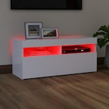 thumbnail of vidaXL TV-Schrank mit LED-Leuchten Weiß 90x35x40 cm