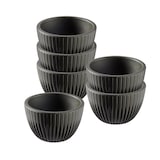 thumbnail of APS 85338 Set van 6 dipkommetjes –LINEO– Ø 6 cm, hoogte 3,5 cm, 30 ml, melamine, bruin