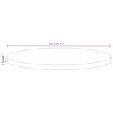 thumbnail of vidaXL Tafelblad rond Ø 60x2,5 cm massief ruw mangohout