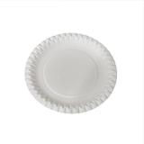 thumbnail of 100 flache Pappteller weiß rund Durchmesser 18 cm