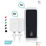 thumbnail of SET: Schaumseifenspender SENSOR, berührungslos Blanc Cosmos versch. Farben+2x 1-Liter Schaumseife mild - PRODUKTSET : Farbe - Schwarz / Weiß