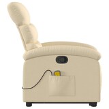 thumbnail of vidaXL Massagesessel mit Aufstehhilfe Creme Stoff