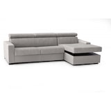 thumbnail of Dmora Divano Letto Alberta, Divano ad angolo, 100% Made in Italy, Sofà con apertura girevole, con Penisola contenitore Destra, Cm 280x95h85, Grigio