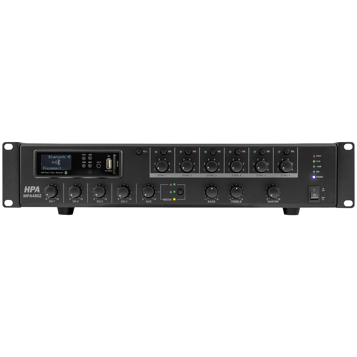 Ampli-préampli 100V Public Adress HPA MPA480Z