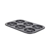 thumbnail of Plaque pour 6 mini 8 cm savarins -  Gris Rectangulaire Acier De Buyer 32.00x22.00 cm