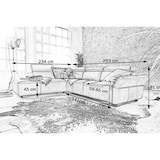 thumbnail of KAWOLA Sofa RISO Ecksofa mit motorischer Sitztiefenverstellung Leder braun Recamiere links
