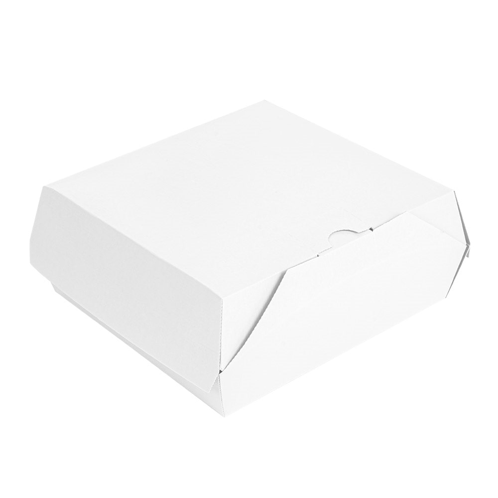 Garcia de Pou 300 Unités - Boîtes "Lunch Box" Paperlock 'Thepack' 220 G/M2 21X20,5X8 Cm Blanc Carton Ondulé Nano-Micro