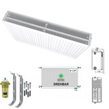 thumbnail of Belrad Universalheizkörper Kompakt Ventilheizkörper 6 Anschlüsse T33 900x500-1667W