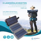 thumbnail of Tragbarer solarbetriebener Handkurbel-Generator Dynamo-Power Bank mit LED-Taschenlampe 80 Watt  1 Stück