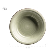 thumbnail of MÄSER Suppenteller 21,6 cm, 6-er Set, Lumaca, OLIVGRÜN
