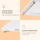 thumbnail of Victoria Dunstabzugshaube 60cm Retro-Design 644,5m³/h 2 LED-Lampen Weiß