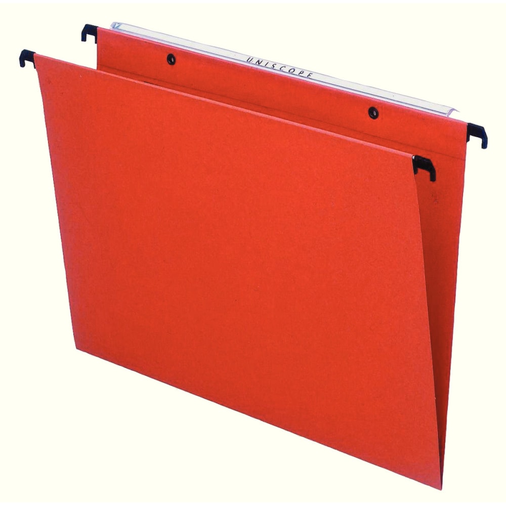 Esselte Orgarex Kori Set di 25 cartelle verticali sospese con fondo a V A4, linguette incluse, arancione, 34.5 x 24.5 cm, 10202