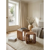 thumbnail of Moderne Akazie Satztische 2er Set, Massivholz - Vielseitig & Handgefertigt. 43x36x43 cm | Kadima Design