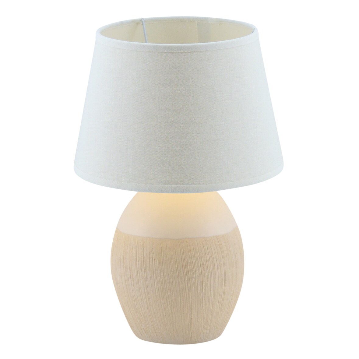 Näve Keramik Tischleuchte "Talia" h:31cm weiß