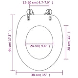 thumbnail of vidaXL Toilettensitz mit Deckel MDF Tiefsee-Design