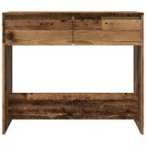 thumbnail of Décoshop26 - Meuble console d'entrée moderne avec tiroirs 89 x 41 x 76,5 cm bois d'ingénierie marron vieilli DEC032279