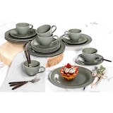 thumbnail of Seltmann Weiden Beat Color Glaze Kaffeeservice 18-teilig Grau-Beige