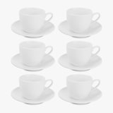 thumbnail of Conjunto de 6 chávenas de café com Pires HOTEL 8cl