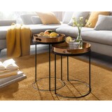 thumbnail of Beistelltisch FineBuy Sofatisch Set Metall Tabletttisch Couchtisch Tisch Rund
