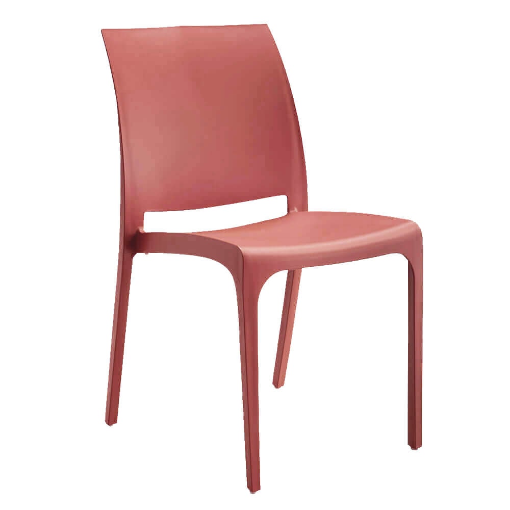 VOLGA sedia da giardino in plastica colore Rosso