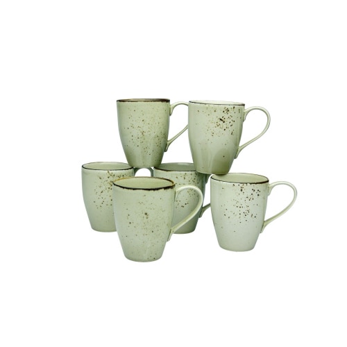 CreaTable Nature Collection Earth Kaffeebecher 6-tlg Steinzeug
