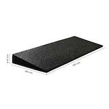 thumbnail of Bordsteinrampe Gummi 70mm LxBxH 80x25x7cm schwarz SZAGATO Schwellenrampe Auffahrhilfe Bordsteinkeile Auffahrrampe Bordsteinkanten Rampe Gummikeil
