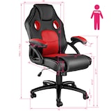 thumbnail of tectake Chaise gamer MIKE  noir/rouge