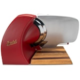 thumbnail of Berkel Home Line 250 Plus rot MATT mit handgefertigtem Einlegebrett aus Fassholz