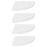 thumbnail of vidaXL Eck-Schweberegale 4 Stk. Hochglanz-Weiß 35x35x3,8 cm MDF