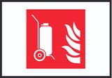 thumbnail of Fahrbarer Feuerlöscher Symbol Schild A4 (210x297mm)