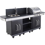 thumbnail of MF - Cozinha Exterior FIDGI 3 Queimadores + Aparador + Pia – Chapa e Grelha Ferro Fundido – Churrasqueira p/ 8 Pessoas