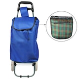 thumbnail of Einkaufstrolley Trolley Einkaufswagen Handwagen Koffer Handgepäck blau klappbar