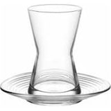 thumbnail of LAV Derin 12er Teeglas Set mit Unterteller 170ml Türkische Teegläser