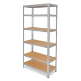 thumbnail of shelfplaza HOME 180x90x23 cm Schwerlastregal in verzinkt mit 6 Böden und 145 kg Traglast pro Boden