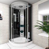 thumbnail of Duschkabine Komplettdusche Fertigdusche Dusche D46-23T0-EC 100x100 cm mit 2K Scheiben Versiegelung