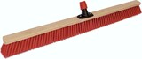 thumbnail of Saalbesen, PET Kunstfaser rot,1000 mm, mit Universalstielhalter mit Überwurfmutter Ø 28 mm, mit 1600 mm Holzstiel Ø 28 mm