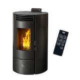 thumbnail of Poêle à granulés étanche Azora 11,6 kW Noir Sannover