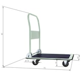 thumbnail of tectake Platformwagen inklapbaar tot 150kg - wit - 400759