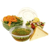thumbnail of 50x BIO Salatschalen fixer Deckel aus Bio-Kunststoff PLA transparent  600ml