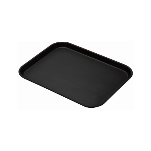 Cambro Treadlite rechthoekig antislip glasvezel dienblad zwart 45,7x35,5cm