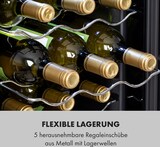 thumbnail of Klarstein Shiraz 18 Uno Weinkühlschrank 50l 18Fl Touch-Bedienfeld 5-18°C Schwarz