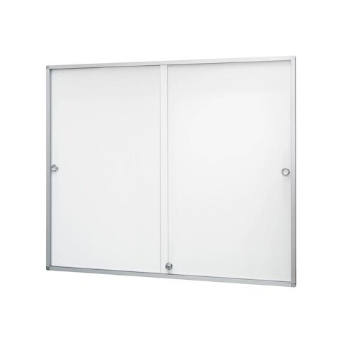 Magnetoplan Schaukasten Plakatvitrine mit Schiebetüren - 8xDIN A4 - 89,8x63,8x3cm (BxHxT) - Brandschutzklasse A1/A2