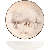 thumbnail of H&H, Servizio tavola 18 pezzi Hood River, set tavola natalizio, decoro cervi, in stoneware, lavabile